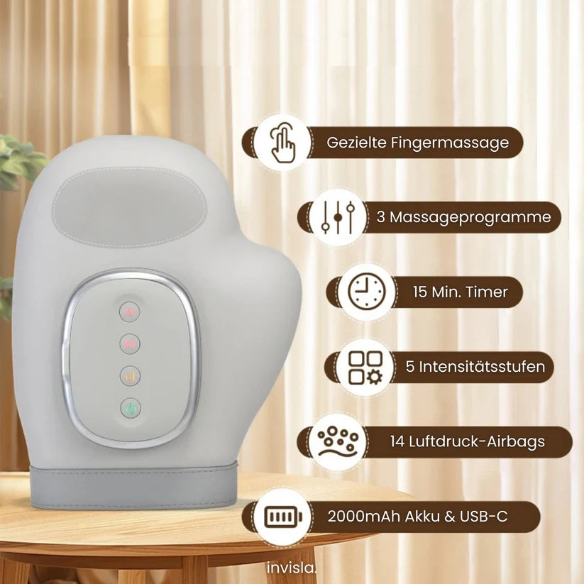 Intelligent massageapparaat voor je handen