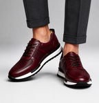 DAVID MILLER LEATHER SNEAKERS