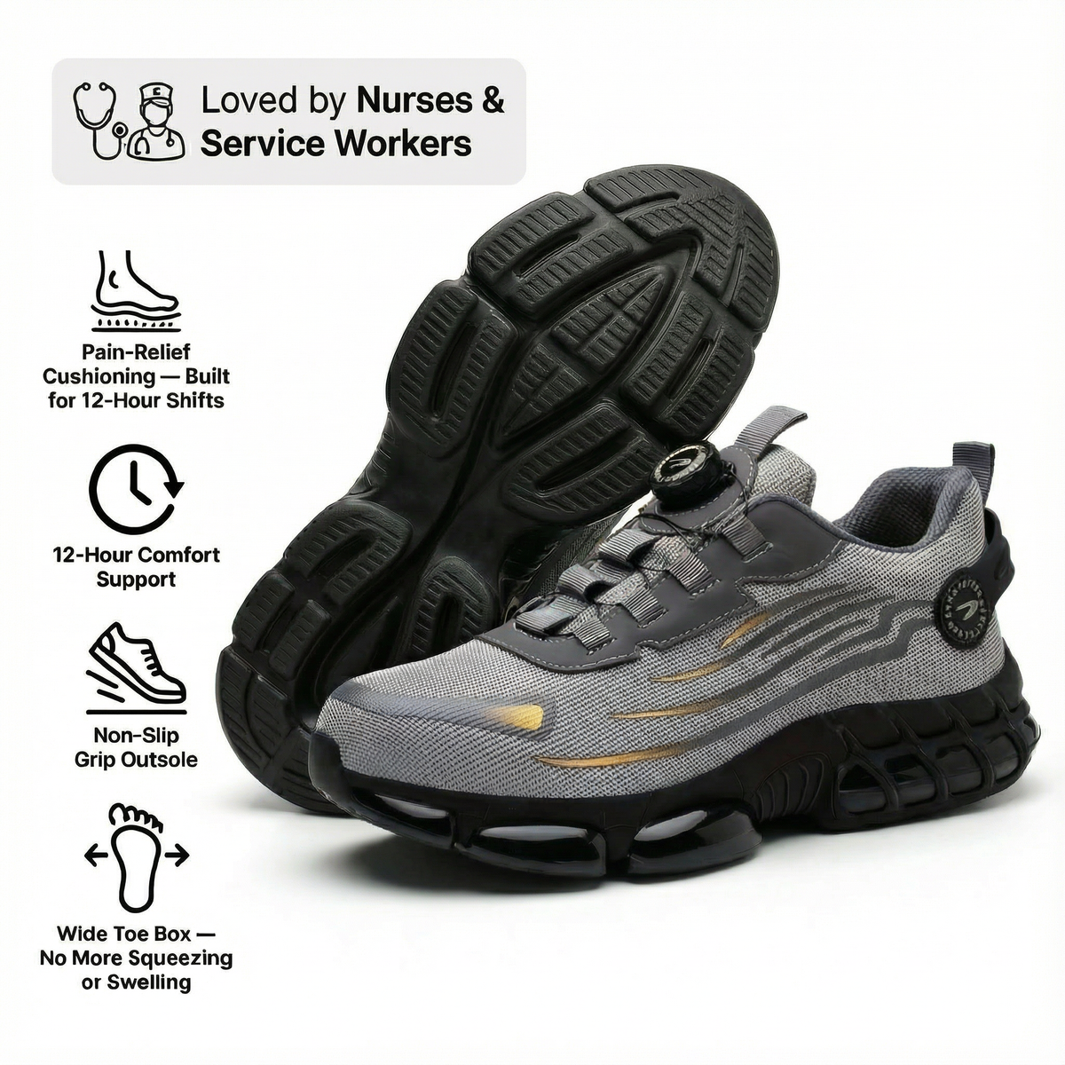 Healthy & Protective Steel Toe Sneakers