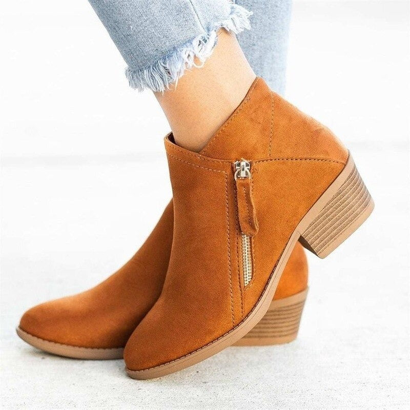 PREMIUM LADIES ORTHOPEDIC HEELED AUTUMN BOOTS 2025