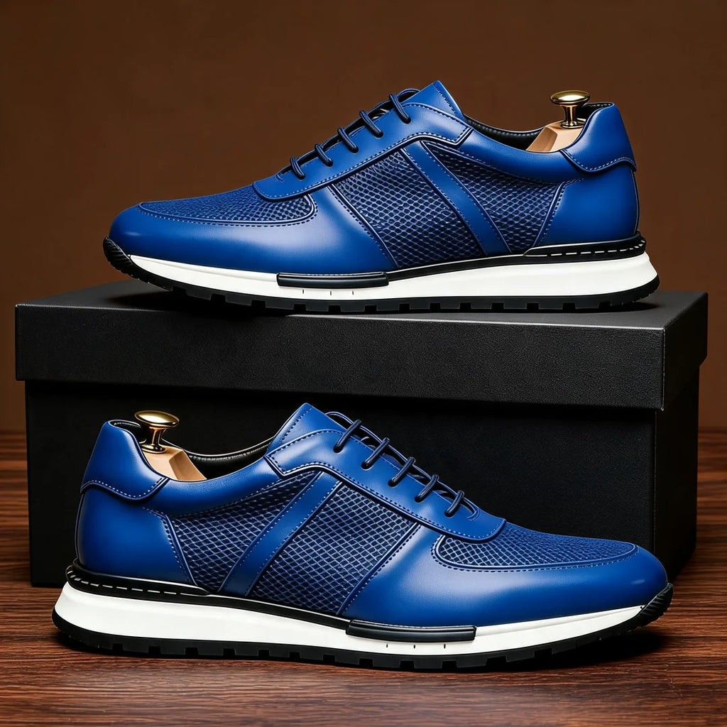 DAVID MILLER LEATHER SNEAKERS